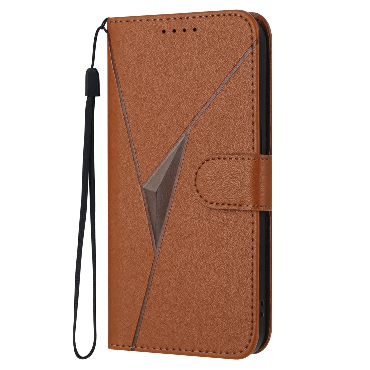 Estuche de Cuero con Hebilla para Teléfono Fujitsu Arrows F-01L F-42A (Marrón)