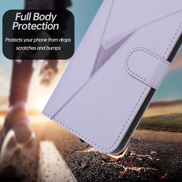 Estuche de Cuero con Hebilla para Fujitsu Arrows Be4 Plus F-41B (Morado Claro)