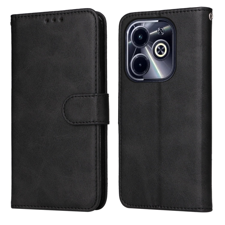 Funda Piel Sintética Infinix Hot 40I Textura Clásica Becerro (Negra)
