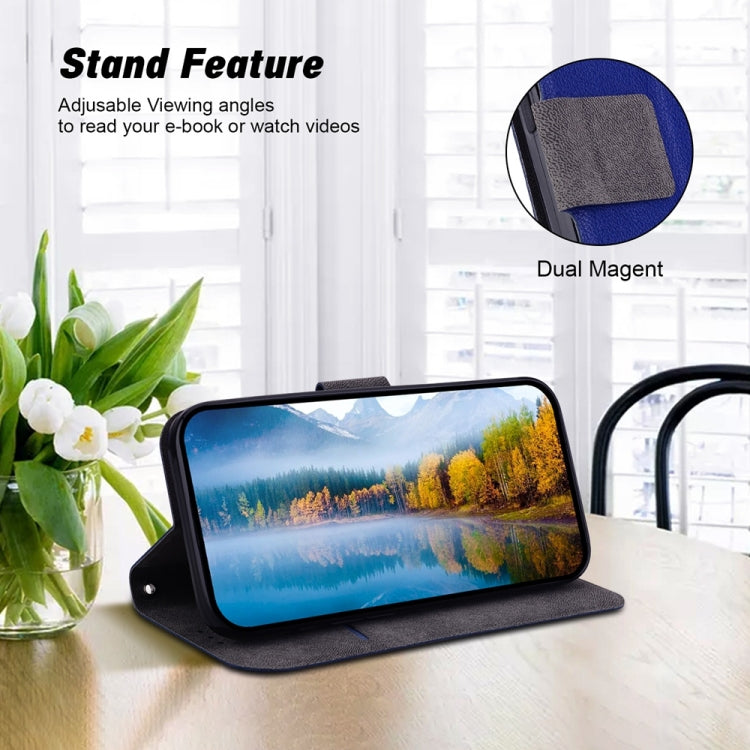 Funda de Cuero con Hebilla Magnética Ultrafina para OnePlus Nord Ce 3 Lite/Nord N30 (Azul)