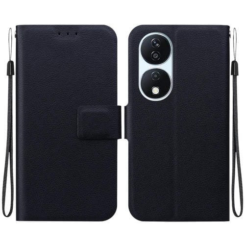 Funda de Cuero Ultrafina con Hebilla Magnética y Voltaje para Honor X7B Play 50 Plus (Negra)