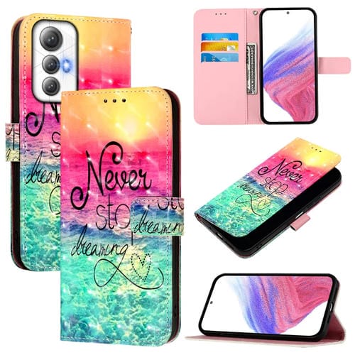 Funda de Cuero con Tapa Horizontal y Pintura 3D para Cubot Max 5 (Chasing Dreams)