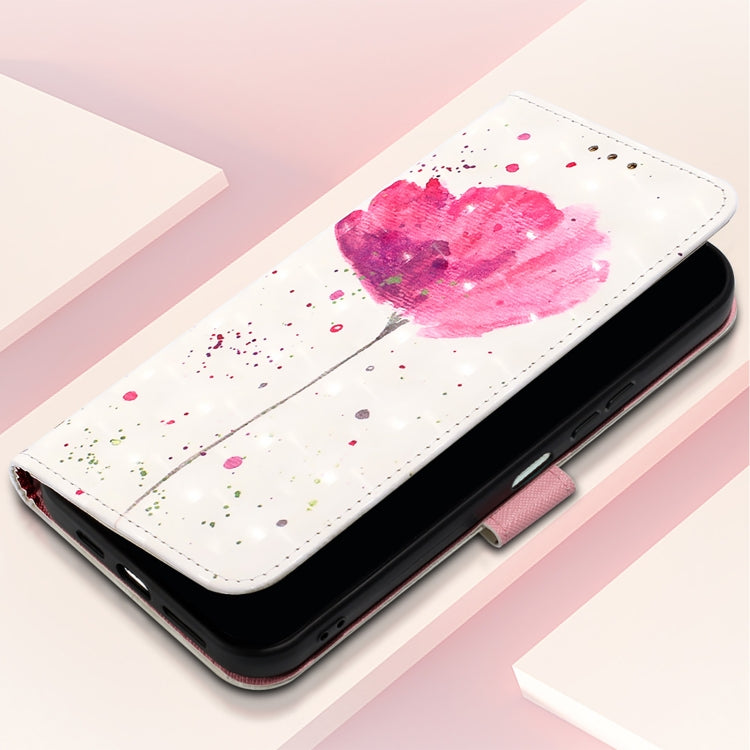 Funda de Cuero con Tapa Horizontal con Pintura 3D para Cubot Max 5 (Flor)