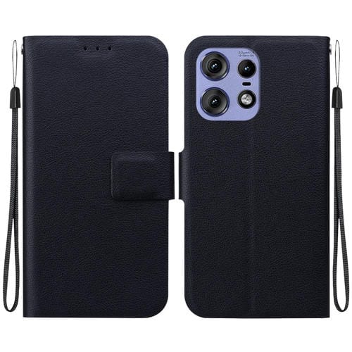 Funda de Cuero Ultrafina con Hebilla Magnética para Motorola Edge 50 Pro (Negra)