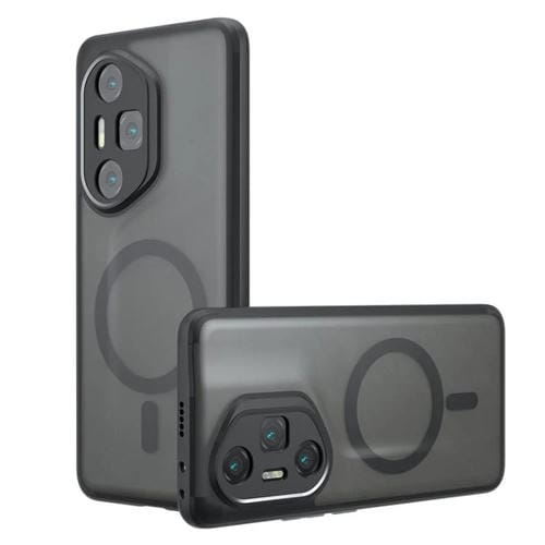 Funda híbrida TPU y PC para Honor 300 Pro y 300 Ultra con orificio preciso (Negro Esmerilado)