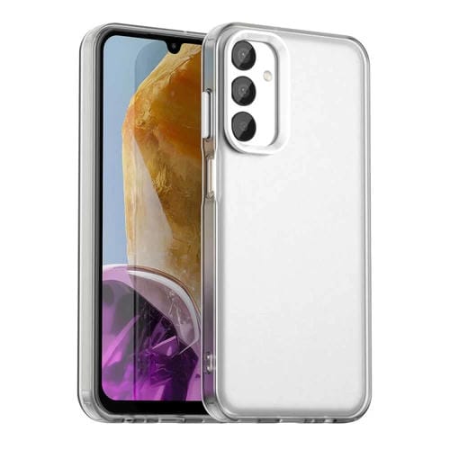 Funda híbrida TPU Samsung Galaxy M35 5G Candy PC a prueba de golpes (Blanca)