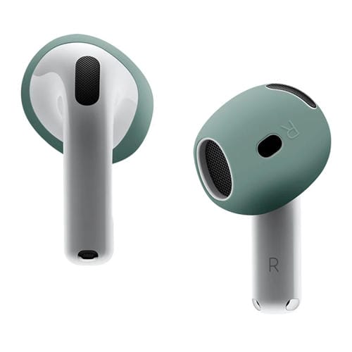 Funda Protectora Silicona Suave Auriculares AirPods 4 (Verde Oscuro)