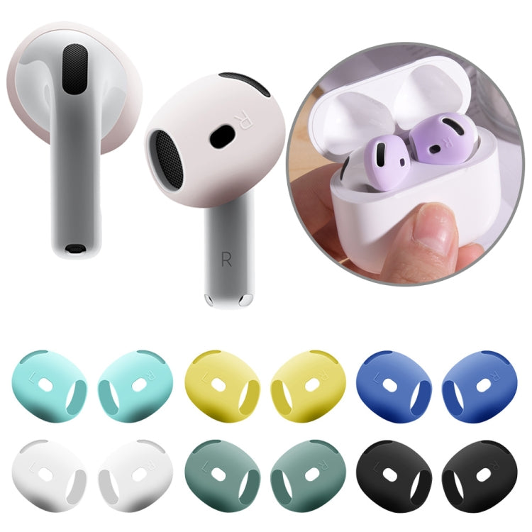 Funda Protectora de Silicona Suave para Auriculares AirPods 4 (Transparente)