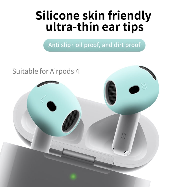 Funda Protectora Silicona Suave para Auriculares AirPods 4 (Negra)