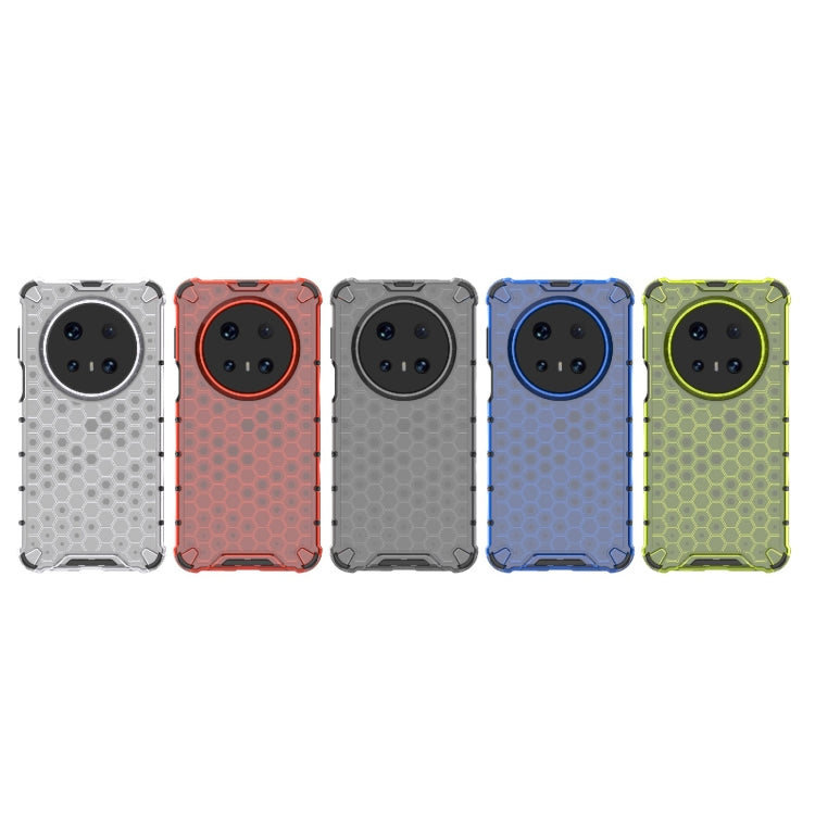 Funda para Teléfono Huawei Mate 70 5G a Prueba de Golpes con Diseño Panal de Abeja (Blanca)