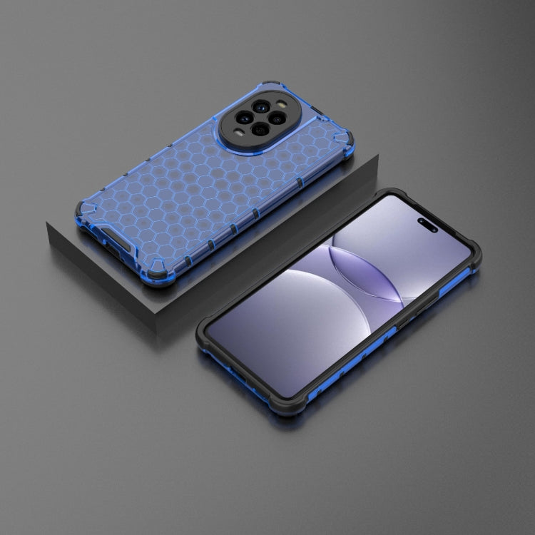 Funda para Teléfono Huawei Nova 13 Pro 5G a Prueba de Golpes con Diseño Panal de Abeja (Azul)