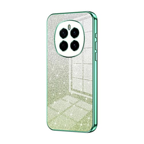 Funda para Teléfono Honor Magic7 Acabado Galvanizado con Purpurina Degradada (Verde)