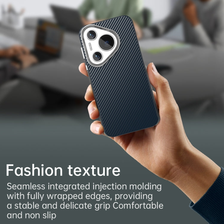 Funda para Teléfono Huawei Pura 70 Carbon Fiber Series Imd (Azul)
