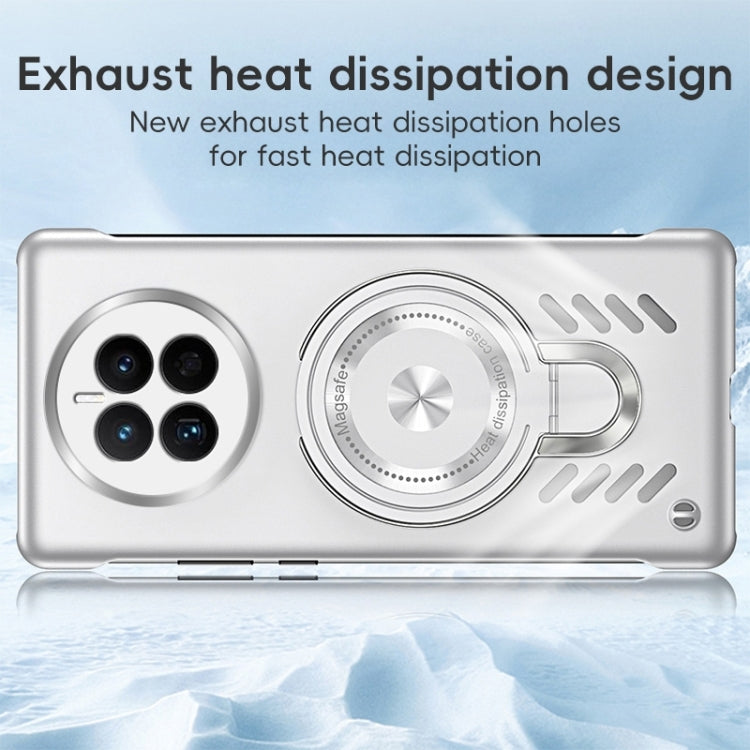 Funda para Teléfono Huawei Mate 50 Pro Ice Sense Series con Soporte Magsafe y Refrigeración de Grafeno (Naranja)