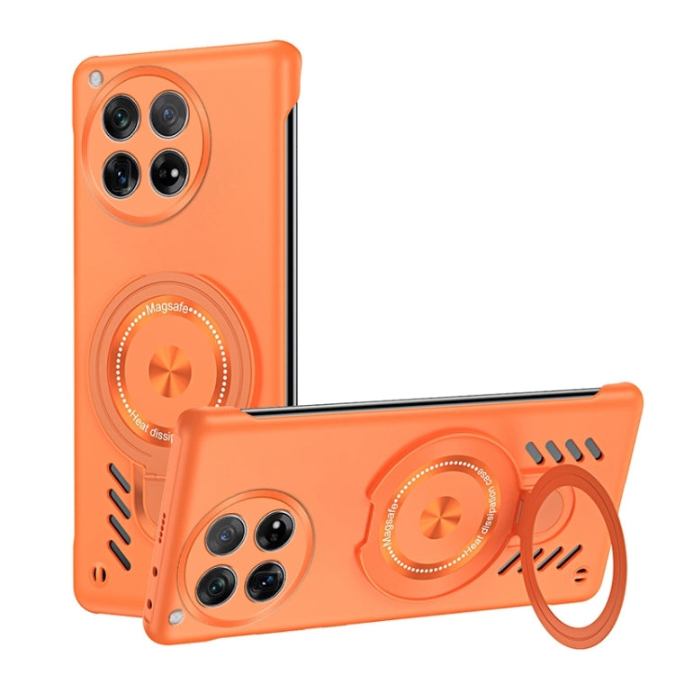 Estuche para Teléfono OnePlus Ace 3 Ice Sense Series con Soporte Magsafe y Refrigeración de Grafeno (Naranja)
