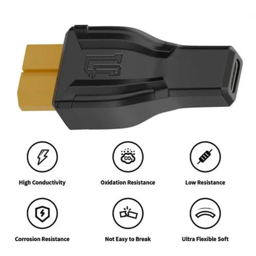 Adaptador de Intercambio XT-001 XT60 a 5525 Conector de Energía