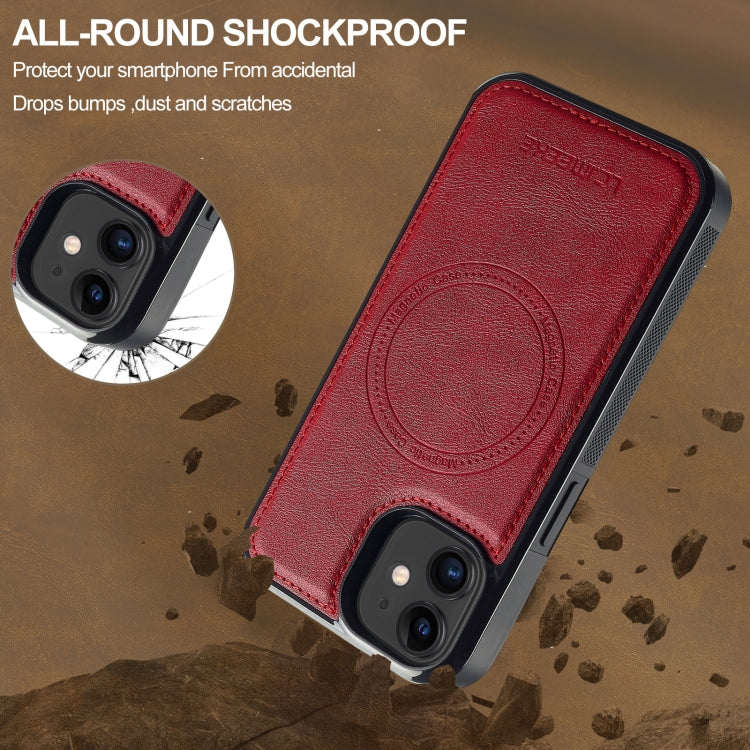 Funda para Teléfono Lc.Imeeke Magsafe para iPhone 12 Mini (Roja)
