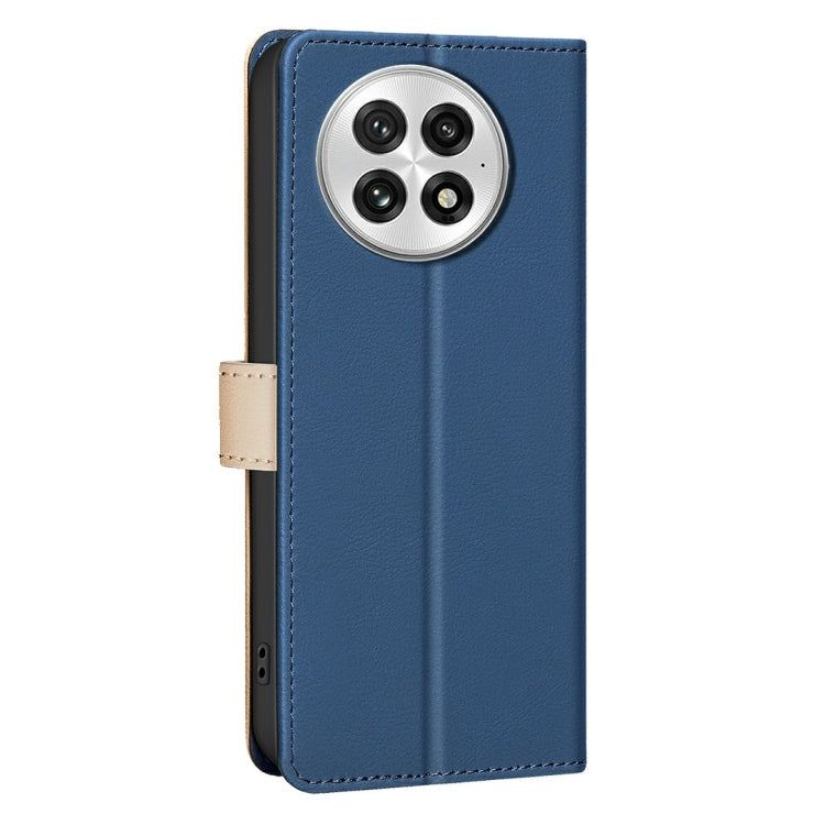 Funda de Cuero Antirrobo RFID para OnePlus 13 (Azul)
