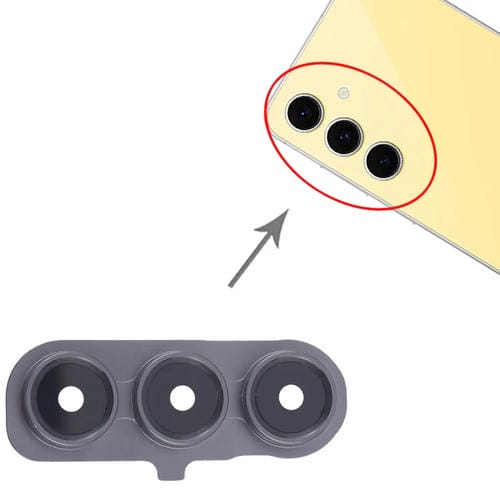 Rear Camera Lens Cover Samsung Galaxy S24 FE SM-S721B (10 Pieces) (Black)