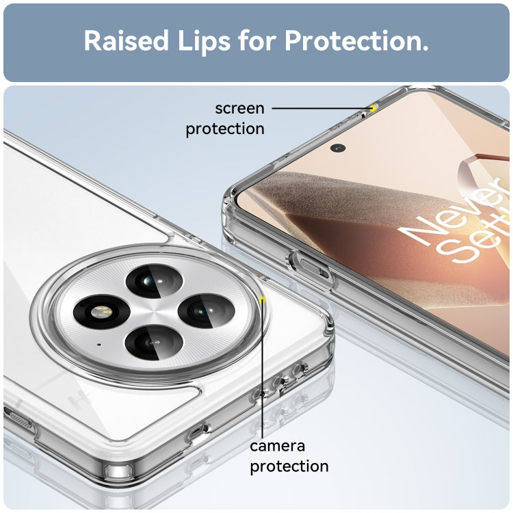 Funda Híbrida Acrílico y TPU para OnePlus 13 Serie Colorida (Transparente)
