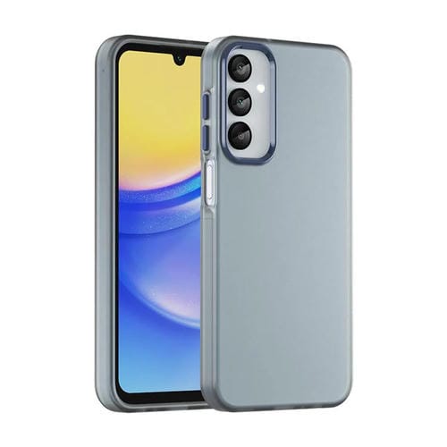 Funda para Teléfono Samsung Galaxy A15 4G Cobertura Total TPU Translúcido Esmerilado Híbrido PC (Azul Oscuro)