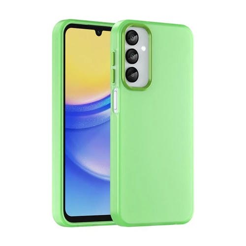 Funda para Teléfono Samsung Galaxy A15 4G Cobertura Total Híbrida TPU Translúcido Esmerilado (Verde)