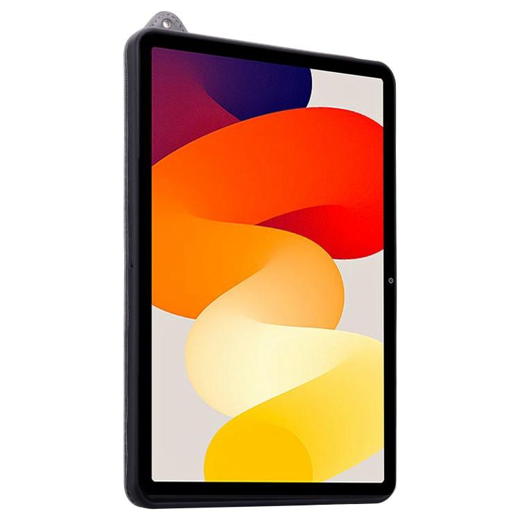 Funda de TPU con parte trasera de cuero y correa para Xiaomi Redmi K Pad (gris)