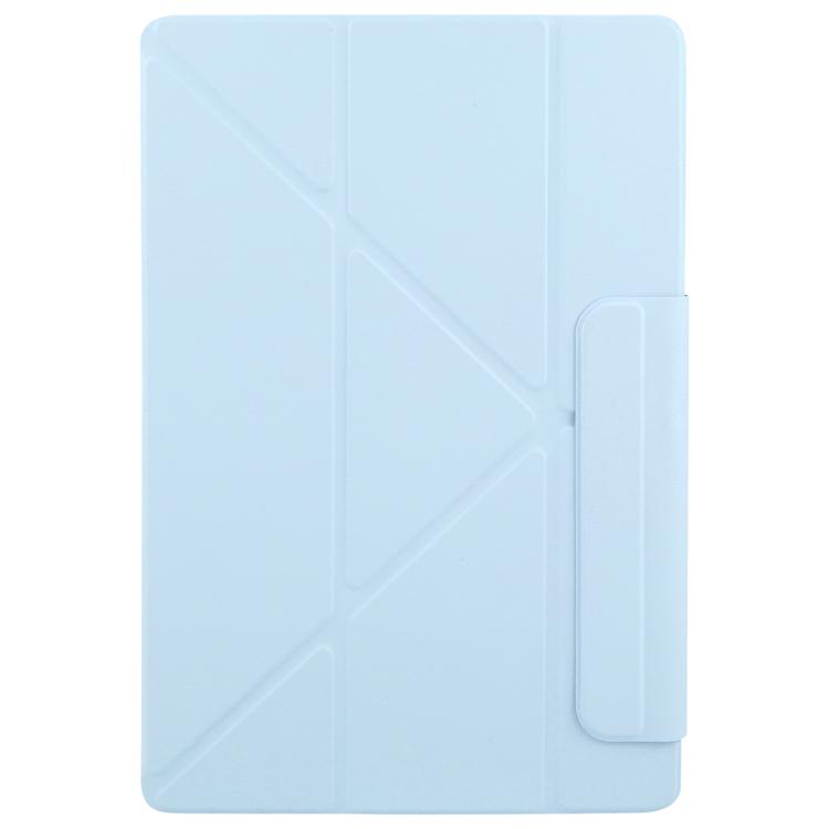 Funda de cuero con hebilla fija y deformación magnética para Xiaomi Pad 7 Ultra (azul hielo)