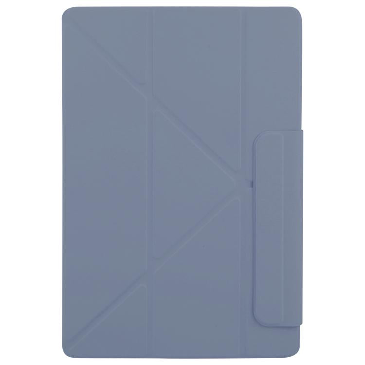 Funda de cuero con hebilla fija y deformación magnética para Xiaomi Pad 7 Ultra (morado lavanda)