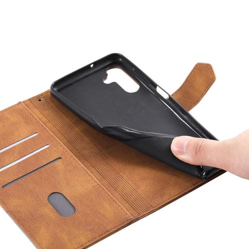 Funda de cuero con relieve TTUDRCH para Samsung Galaxy A17 5G (marrón)