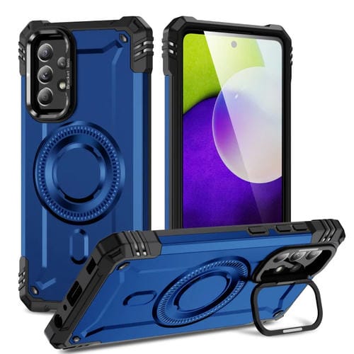 Estuche para Teléfono Samsung Galaxy A52 5G/4G A52S 5G con Soporte para Lente Magsafe (Azul)