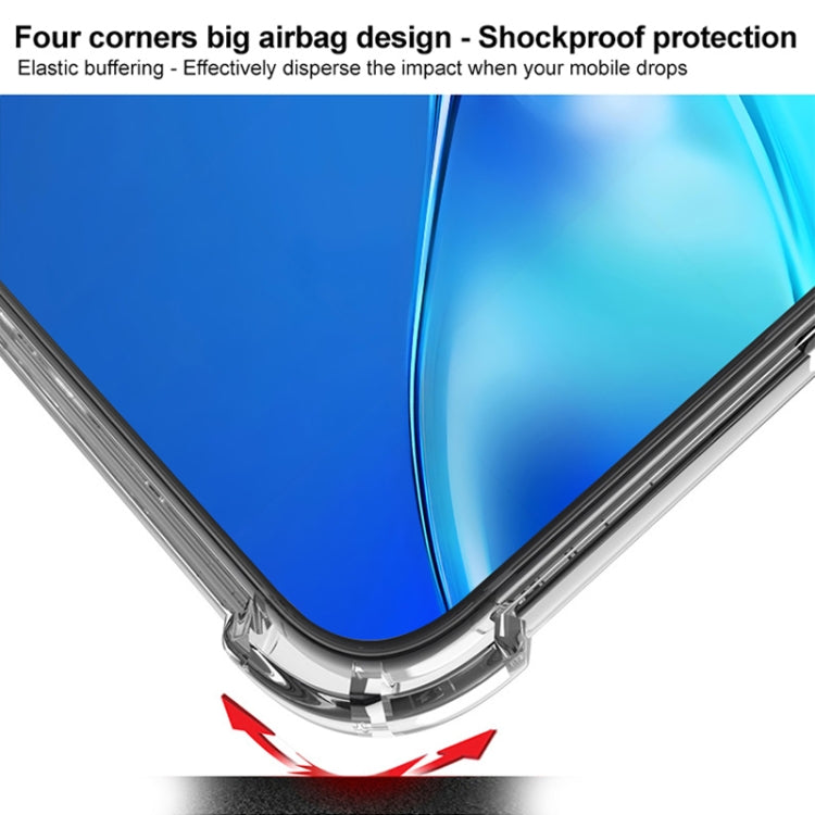 Funda IMAK Space Shield de PC y TPU para Samsung Galaxy S25 Edge 5G, a prueba de golpes, con MagSafe (transparente)
