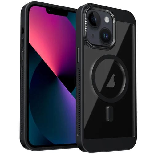 Funda para Teléfono Honeycomb Magsafe iPhone 13 Sistema Refrigeración (Negra)