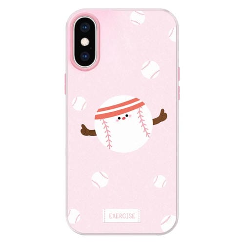 Funda híbrida TPU y Policarbonato iPhone Xs Max Tacto Sedoso (Rosa)
