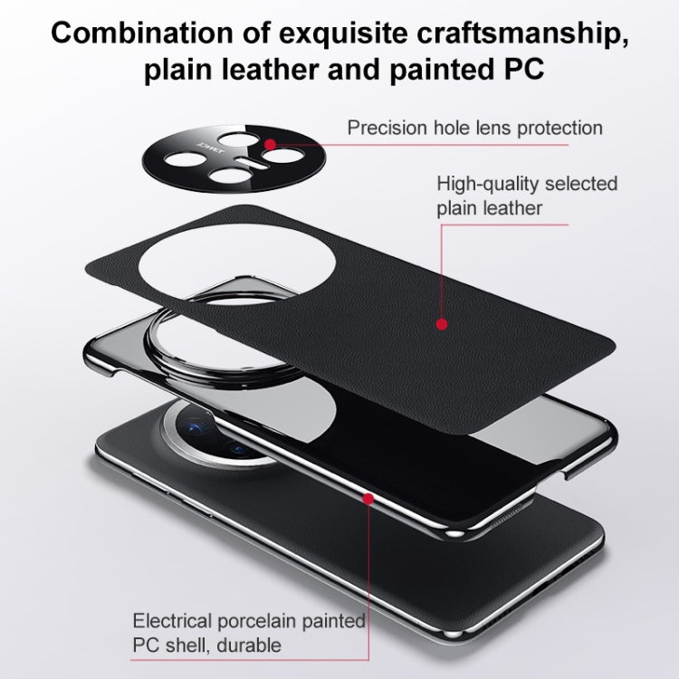 Funda de Cuero para Huawei Mate 70 Rs Ultimate a Prueba de Golpes (Gris)
