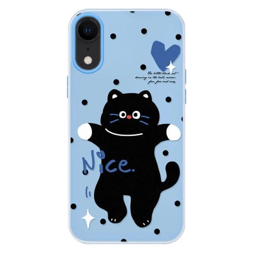 Funda híbrida TPU y Policarbonato iPhone Xr Tacto Sedoso (Azul)