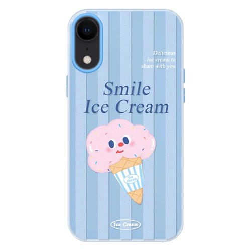 Funda híbrida TPU Policarbonato iPhone Xr con Tacto Sedoso (Azul)
