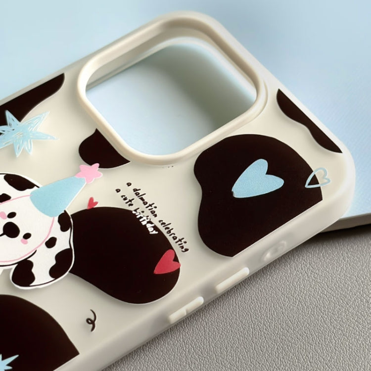 Funda híbrida TPU y policarbonato para iPhone 11 (Gatito con lunares en Blanco)
