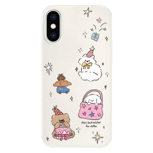 Funda híbrida TPU y PC iPhone Xs Max Tacto Sedoso (Blanco)