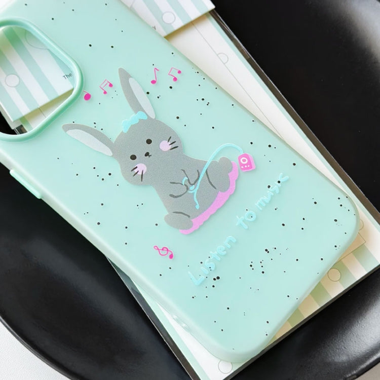 Funda híbrida TPU y PC iPhone 14 Tacto Sedoso y Gelatinoso (Verde Claro)