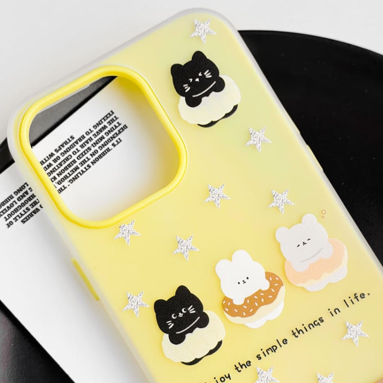 Funda híbrida TPU y Policarbonato Cake Dog para iPhone 12 Pro Max (Verde Claro)