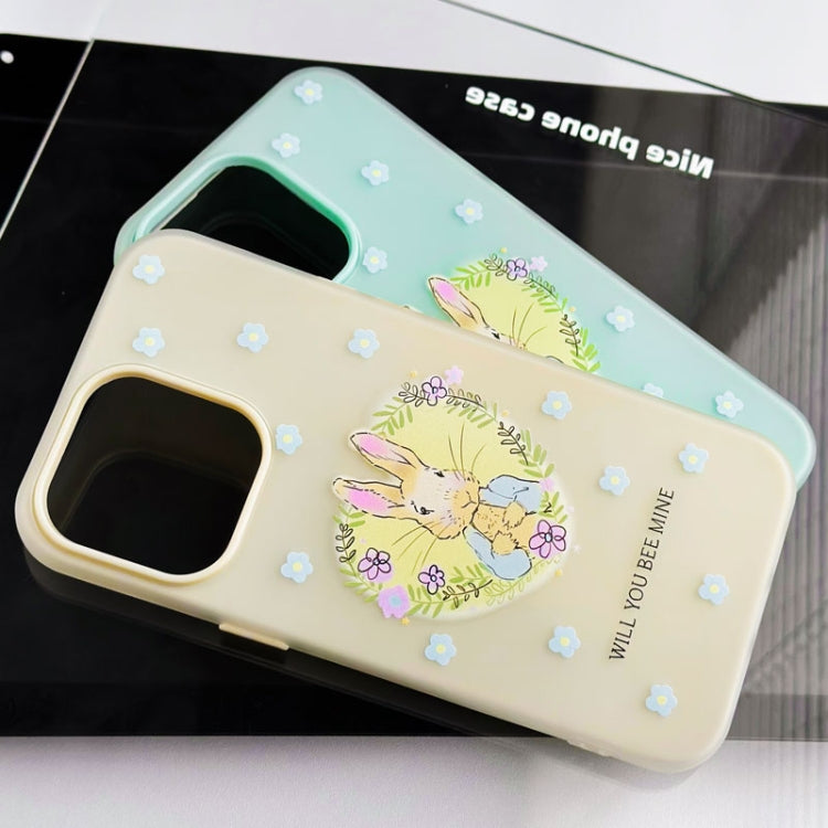 Funda híbrida TPU y Policarbonato Cake Dog para iPhone 12 Pro Max (Verde Claro)