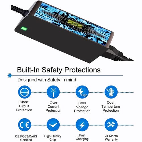 Adaptador de Corriente para Portátil 19,5 V 12,3 A 240 W 5,5 x 2,5 mm Enchufe Reino Unido