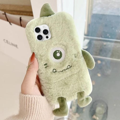Funda TPU iPhone 13 Pro Max Diseño Monstruo de Peluche (Ojo Grande)