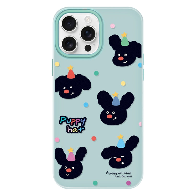 Funda híbrida TPU y PC iPhone 13 Pro con Tacto de Piel (Verde Claro)