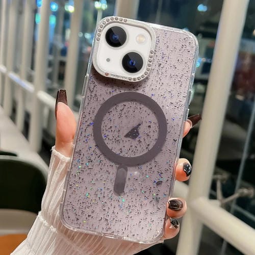 Estuche para Teléfono Blink Series iPhone 15 Marco de Lente Metal Imán Magsafe (Negro)