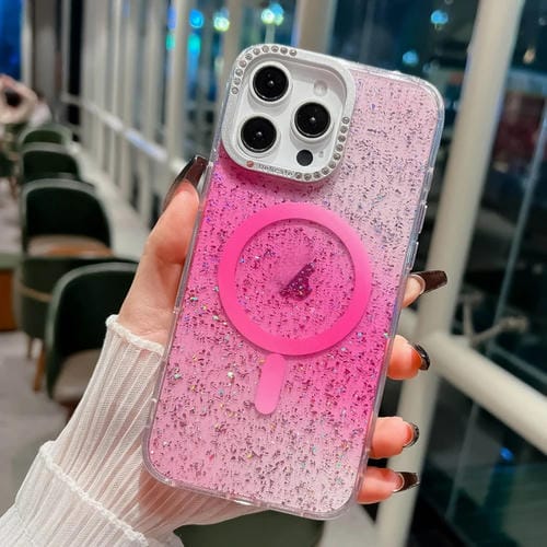 Estuche para Teléfono Blink Series iPhone 13 Pro Max Marco Lente Metal Cierre Magnético (Rosa)