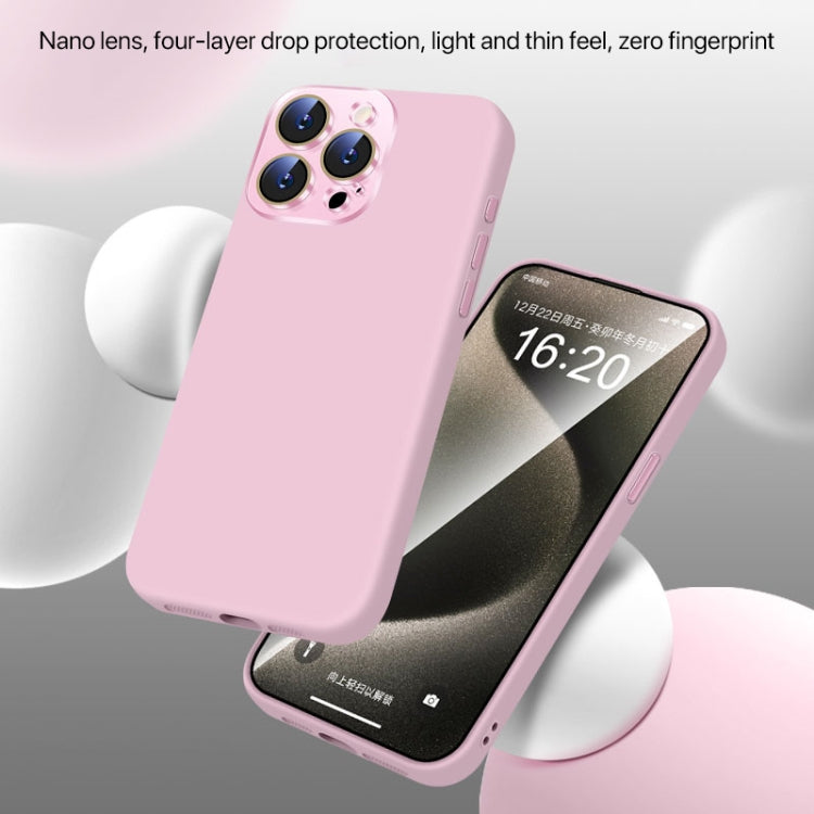 Funda de Silicona Líquida iPhone 16 Plus con NanoLente (Morado Oscuro)