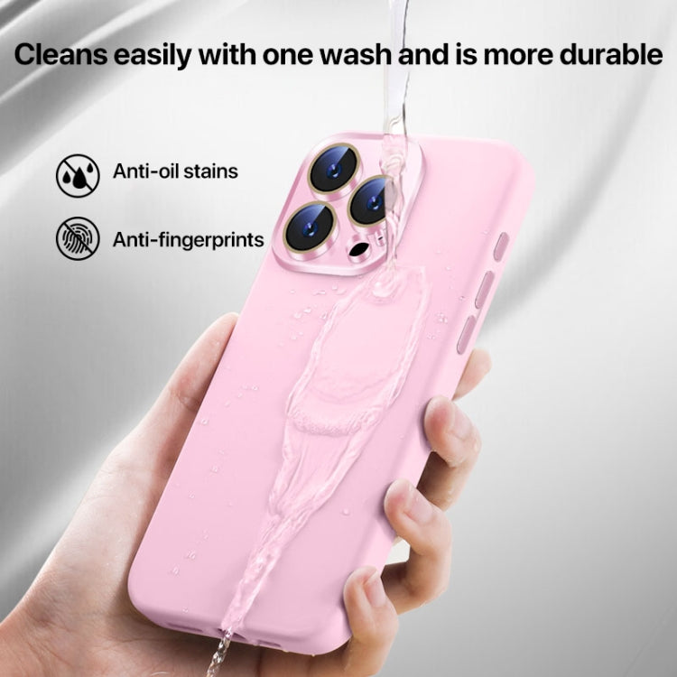 Funda de Silicona Líquida para iPhone 11 Pro Max con NanoLente (Verde Fruta)