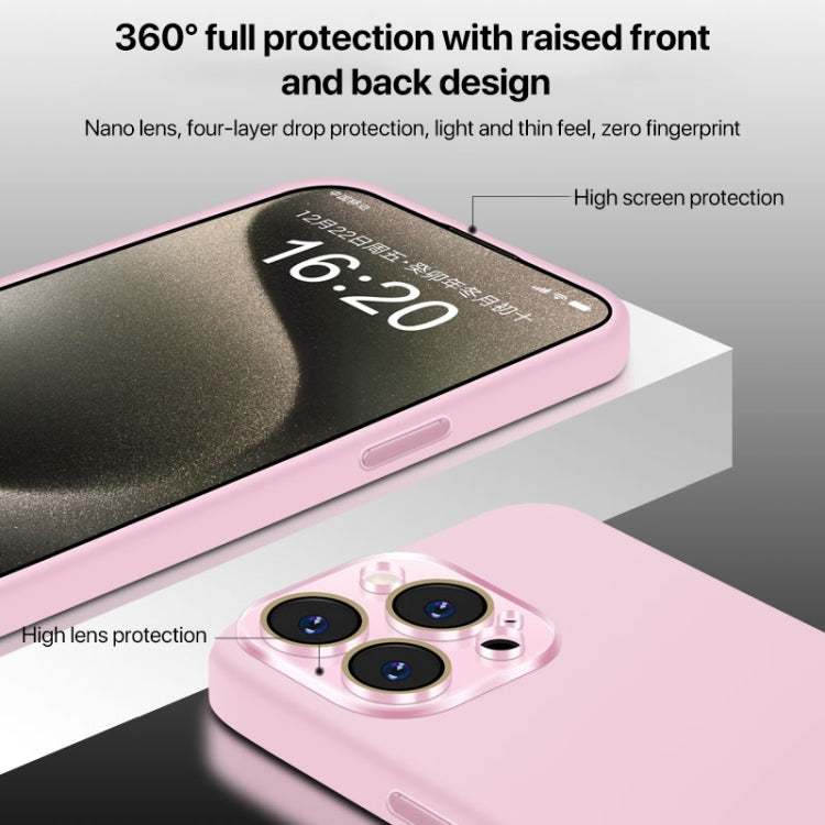 Funda de Silicona Líquida para iPhone 11 Pro Max con NanoLente (Verde Fruta)